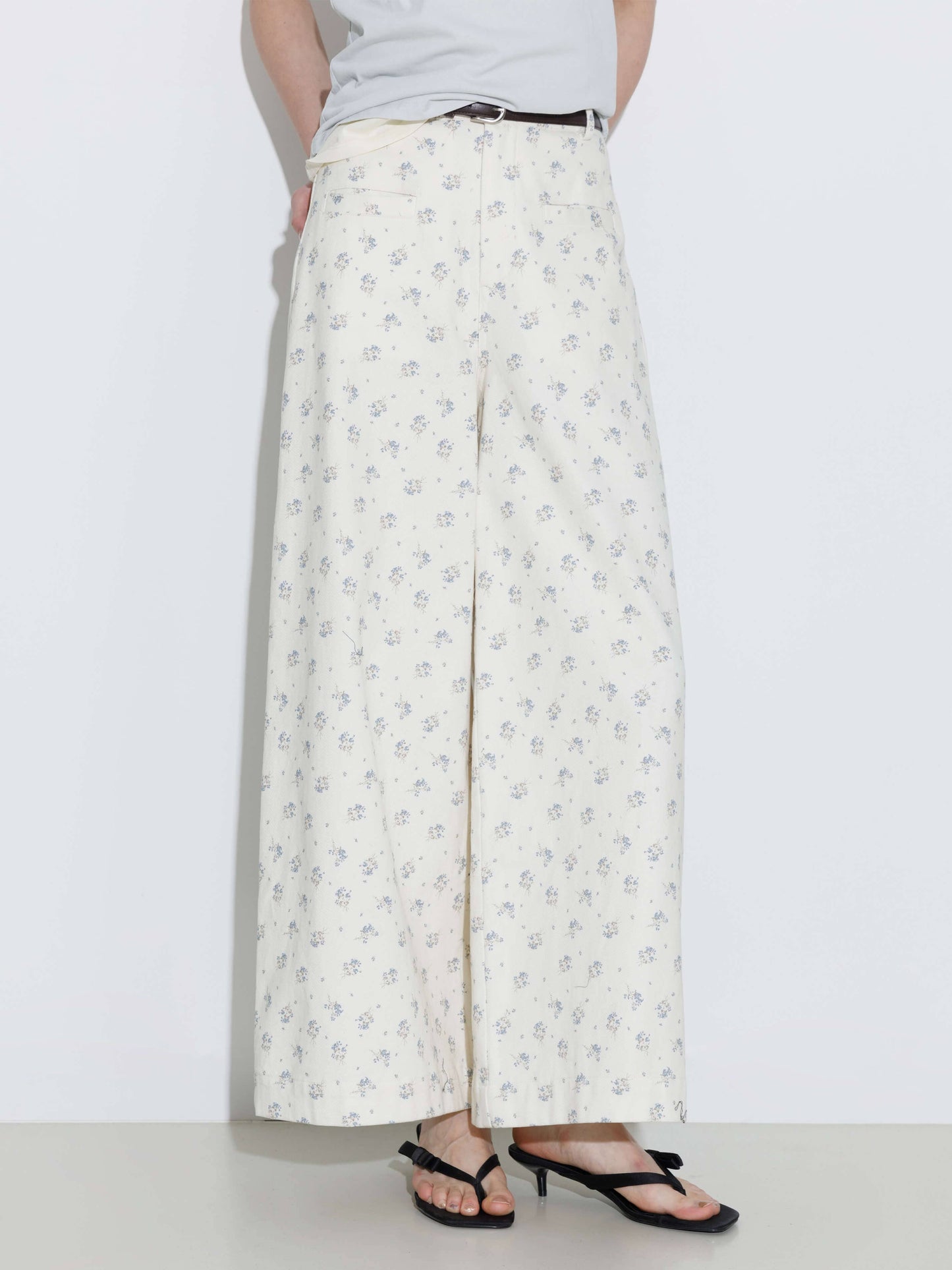Floral Wide Leg Pants