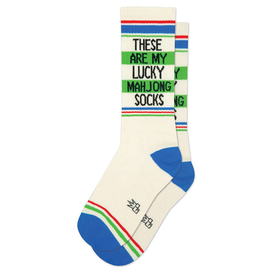 These Are My Lucky Mahjong Socks | Gym Crew Socks