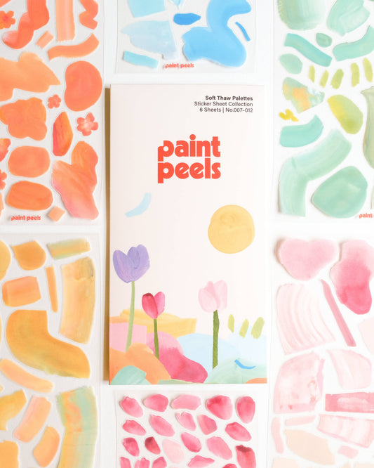 Paint Peels Sticker Sheet Collection | Soft Thaw