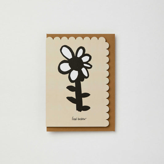 Feel better flower card