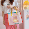 Cute Jelly Tote Bag | Bear & Bunny Print