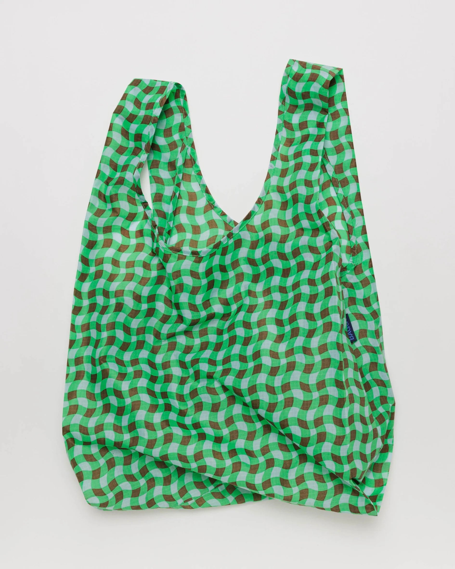 Standard Baggu | Wavy Gingham Green