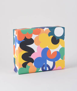 'Abstract Flowers' Gift Wrap | 1 Sheet