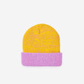 Colorblock Plush Knit Beanie | Various Colors