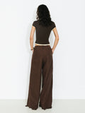 Wide-Leg Trousers | Polka Dot Fringe