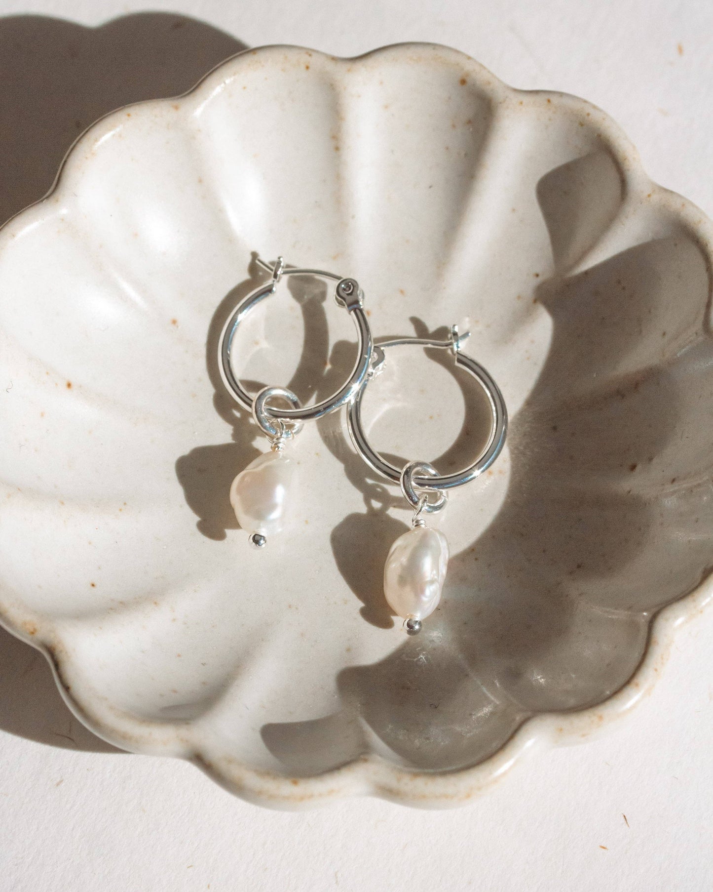 Sea Hoop Earring | Silver