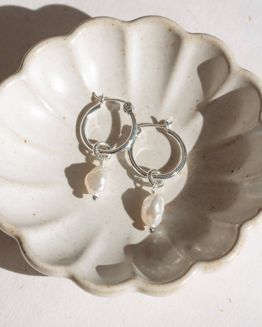 Sea Hoop Earring | Silver