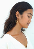 Butterfly Hook Earrings | Silver & Gold