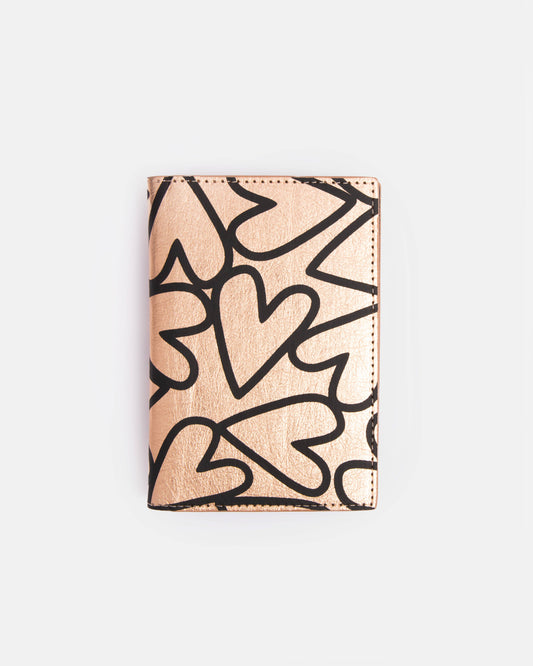 Passport Holder | Rose Gold Hearts