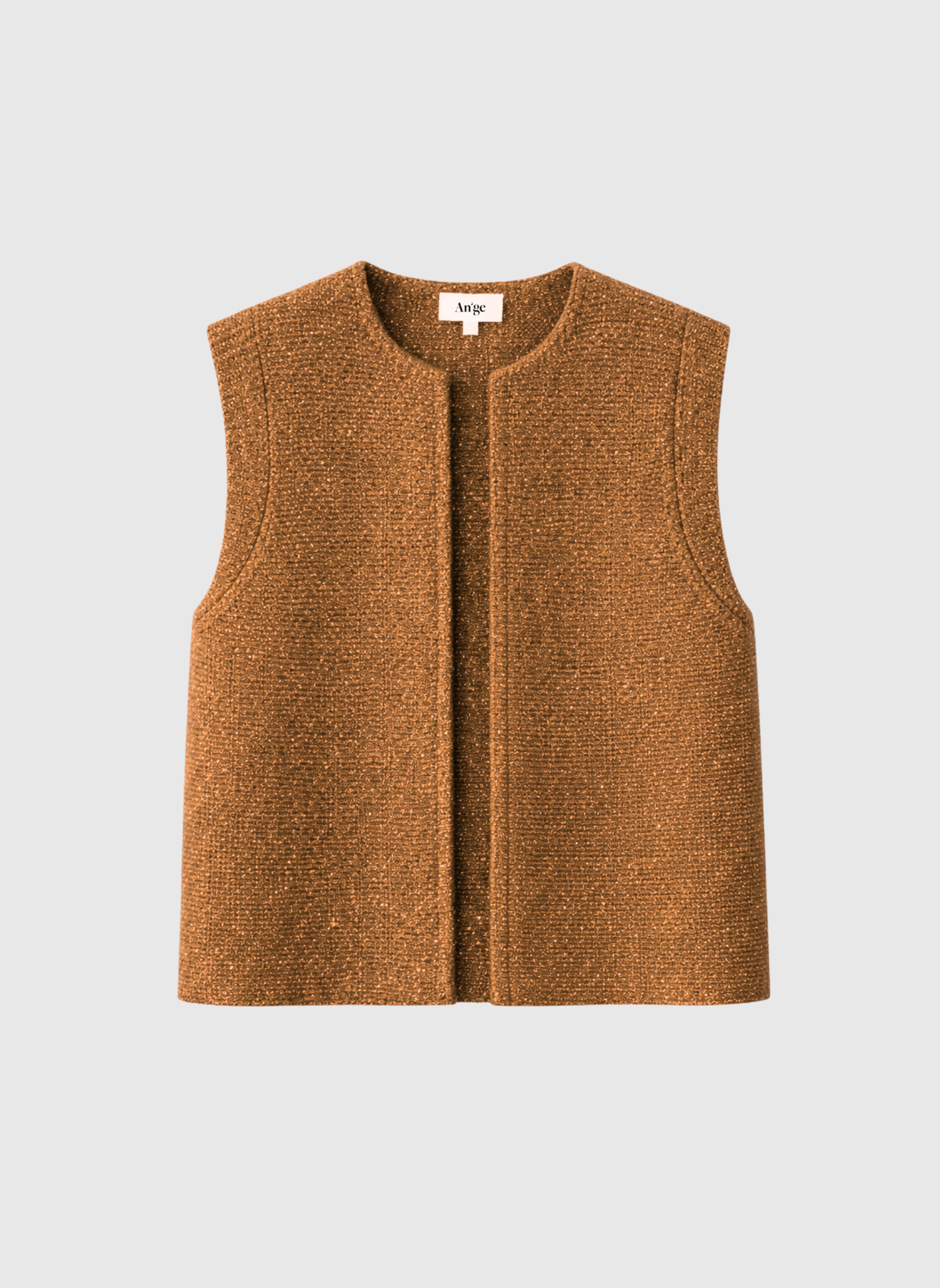 Vest Cardigan | Caramel