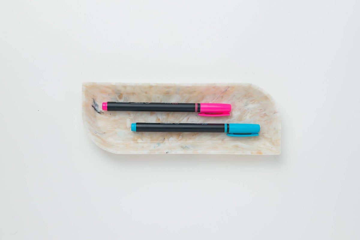 Leaf Pen Tray | White