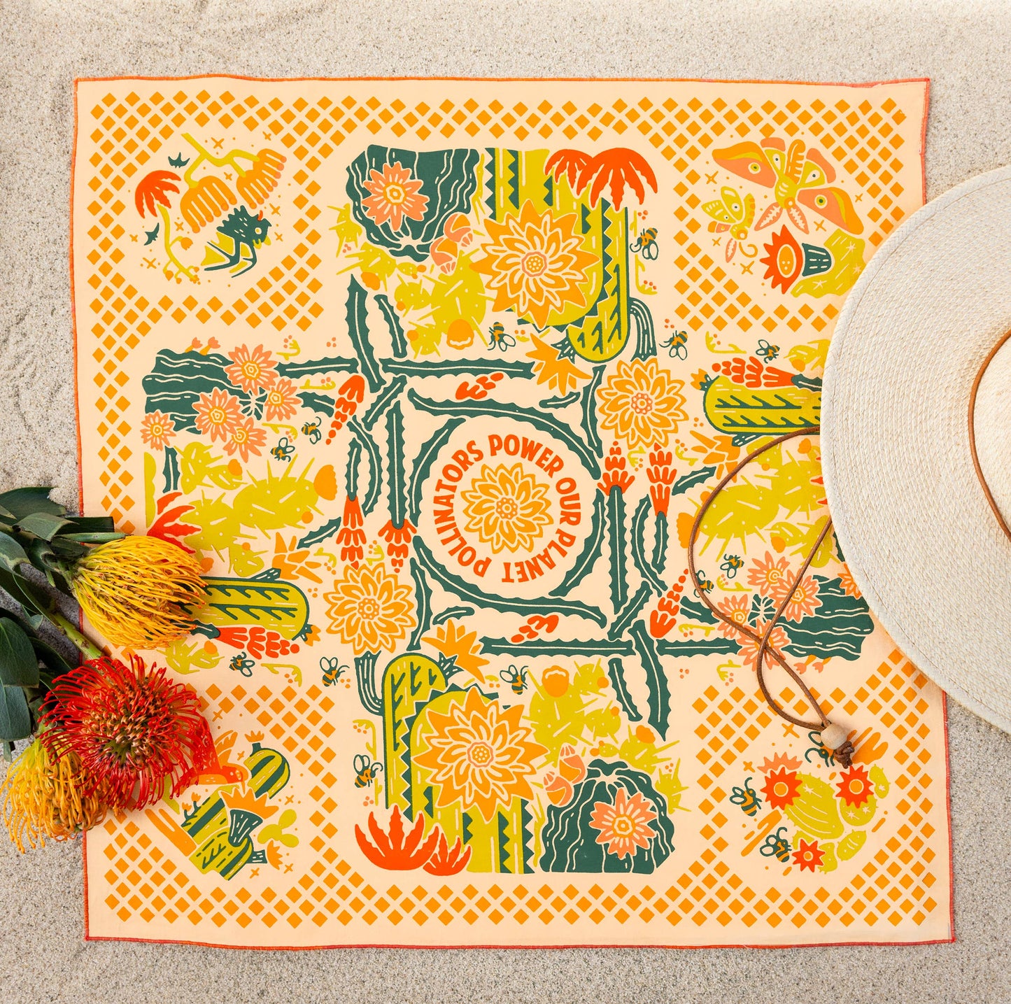 Bandana | 'Prickly Pollinators'