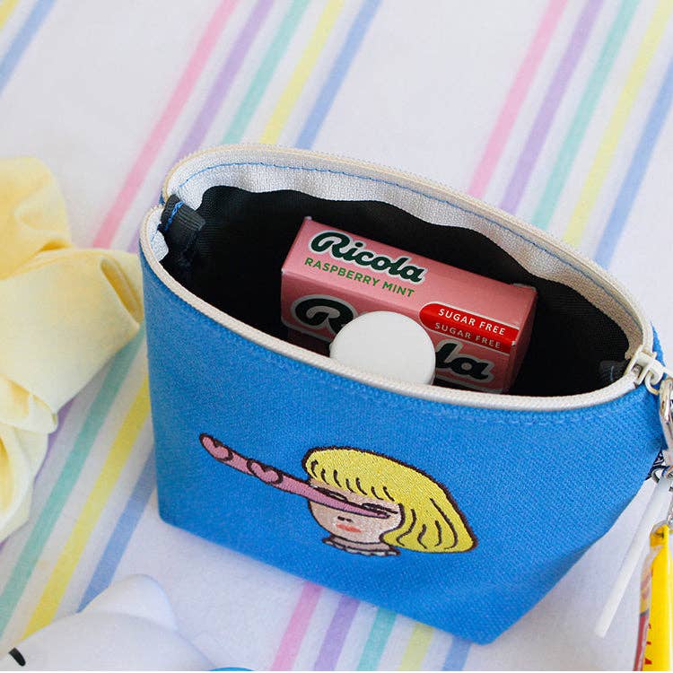 Boat Pouch Small | Embroidered Character Series