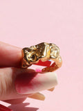 Lava Melted | Gold Ring