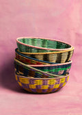 Woven Bowl | Brown/Green