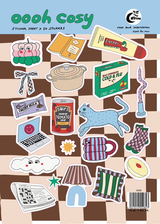Ooh Cosy | A5 Sticker Sheet