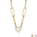 Heart Paperclip Necklace | more colours avail