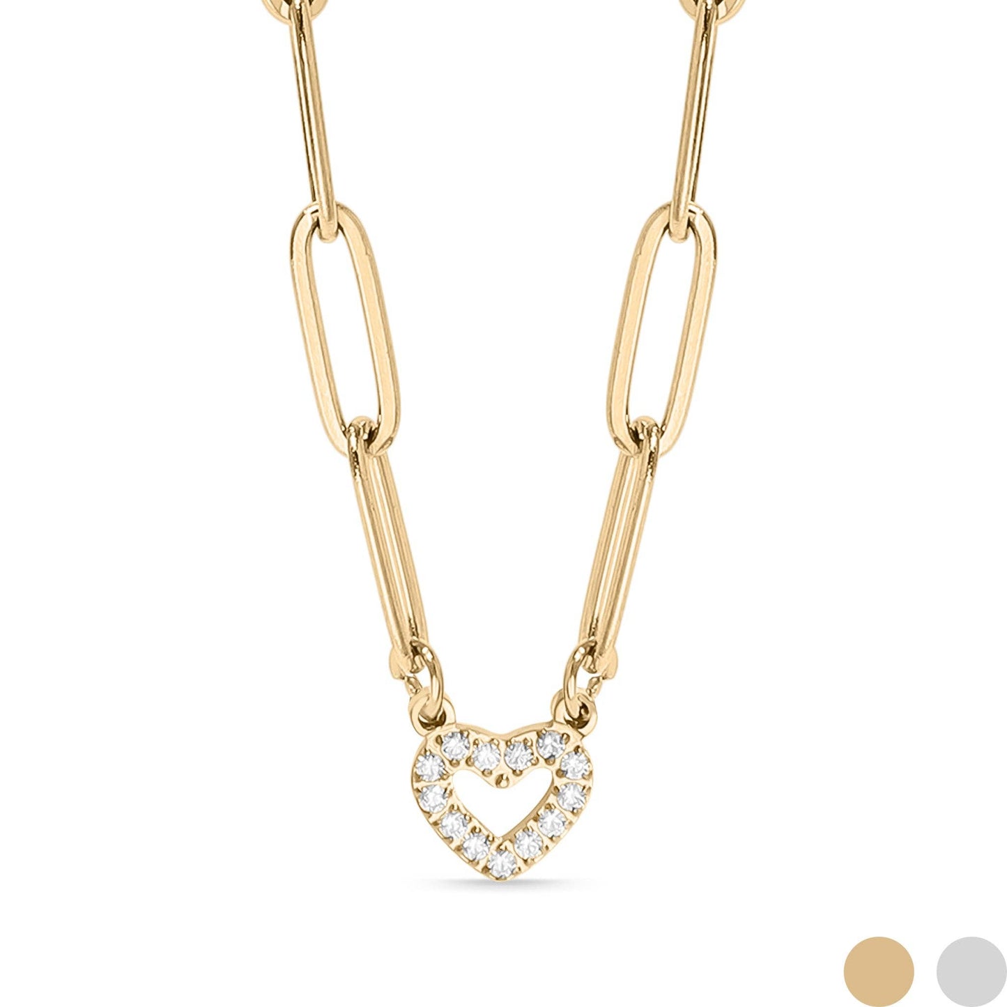Heart Paperclip Necklace | more colours avail