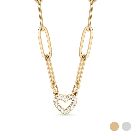 Heart Paperclip Necklace | more colours avail