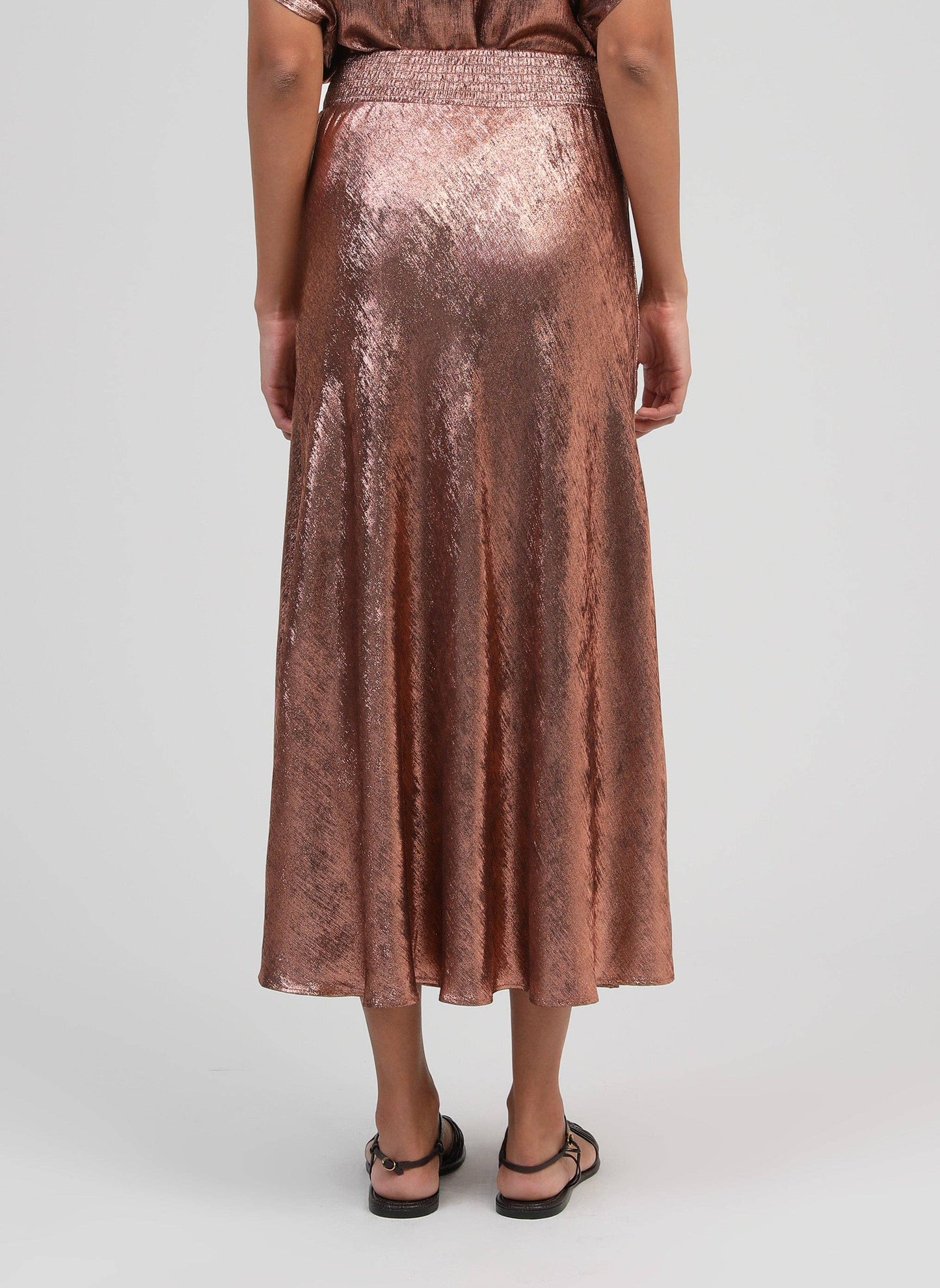 Janymala Long Skirt | Bronze