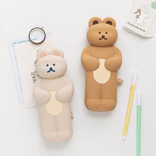 3D Soft Bear Pencil Case