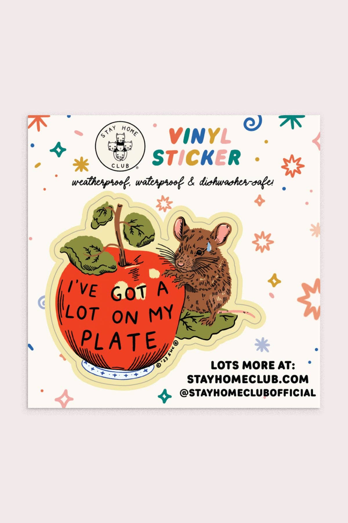 Vinyl Sticker | A Lot On My Plate