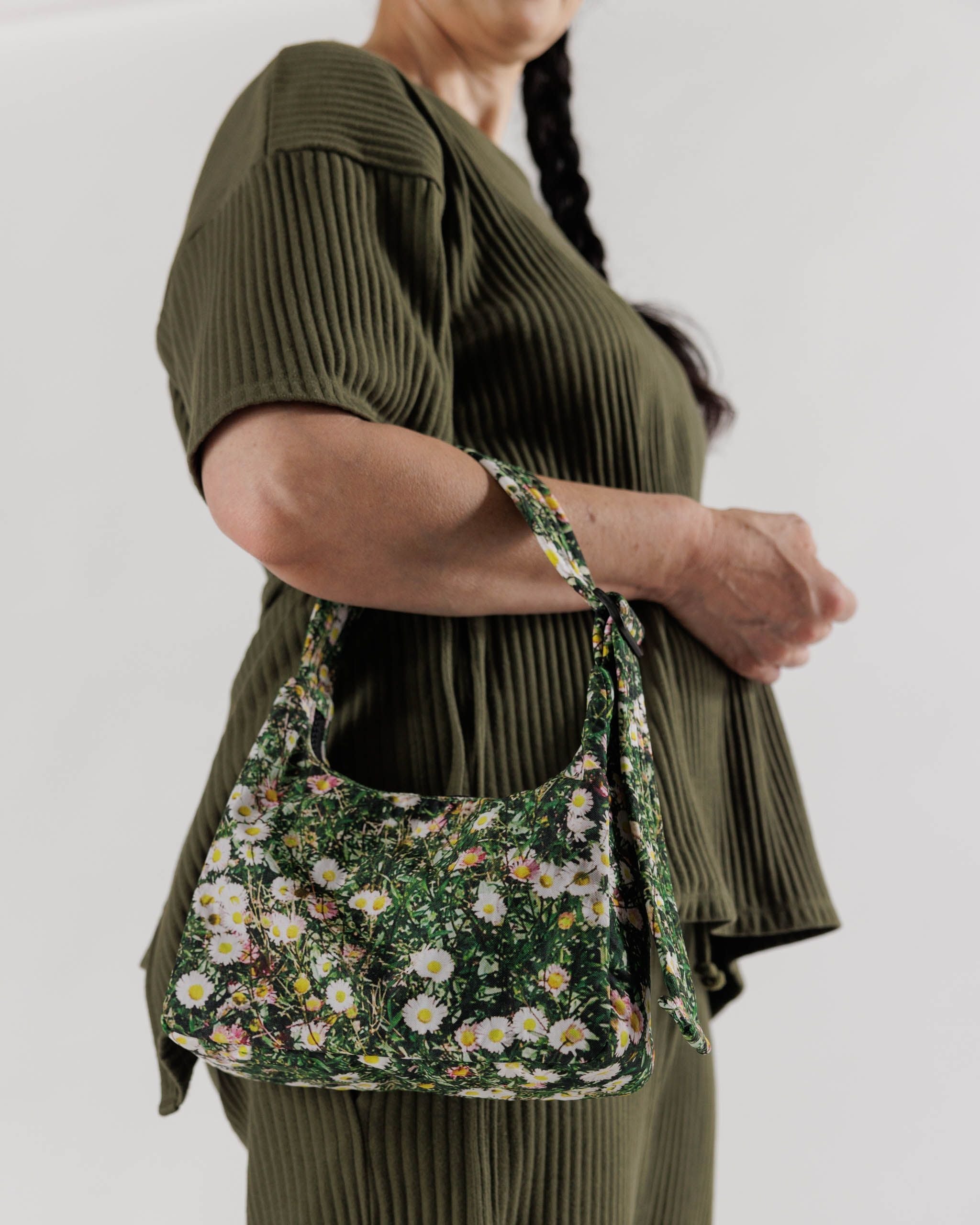 Mini Nylon Shoulder Bag | Daisy