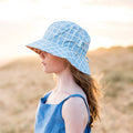 Reversible Wide Brim Bucket Hat | Checks