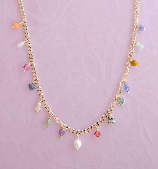 Multicharm Chain Necklace