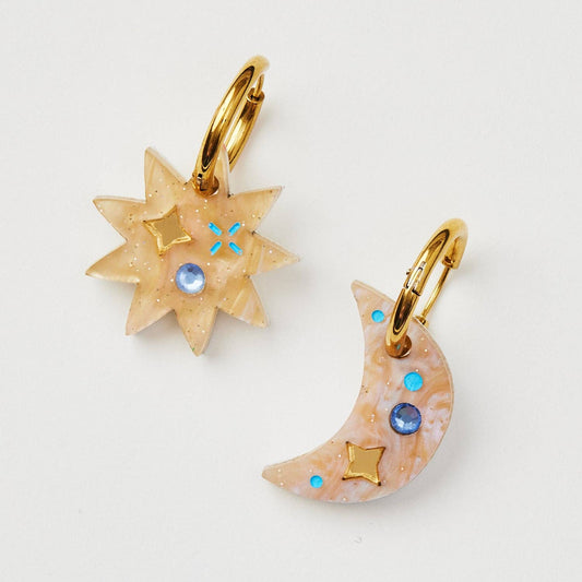 Day Night Earrings | Gold