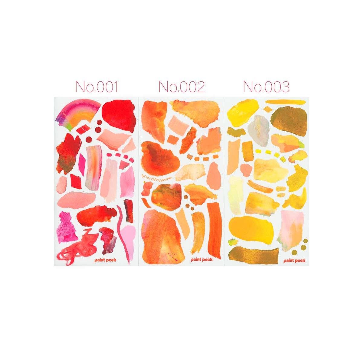 Paint Peels Sticker Sheet Collection | Vibrant Palettes Pack