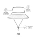 Wide Brim Bucket Hat | Shooting Hoops