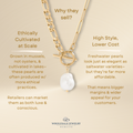 Freshwater Pearl  Split Chain Necklace | various colours