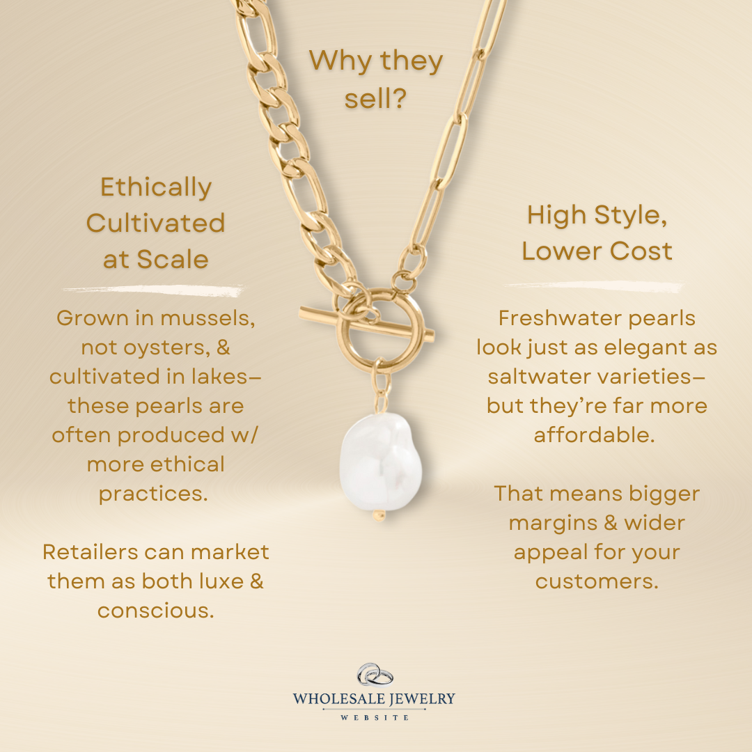 Freshwater Pearl  Split Chain Necklace | various colours