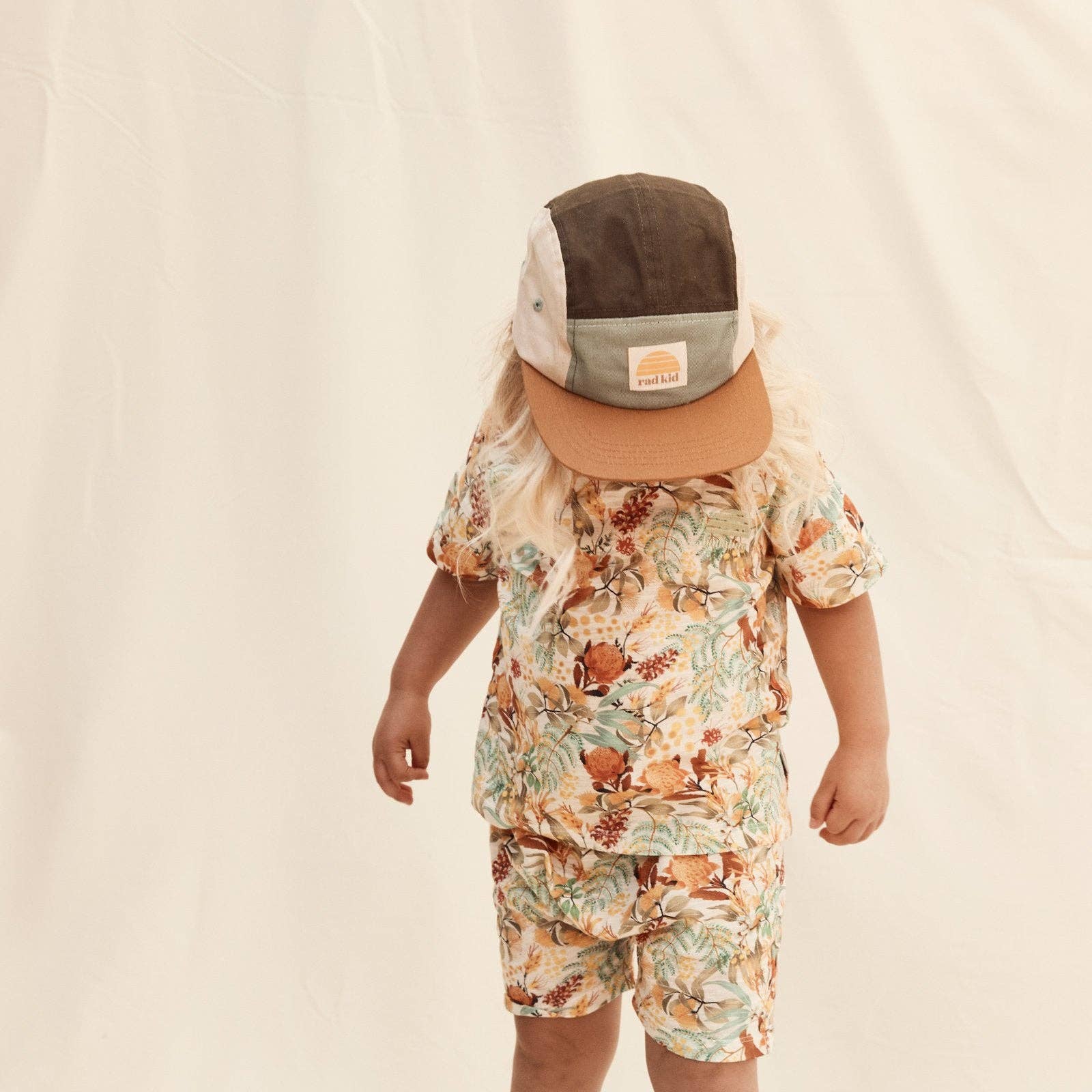 Rad Kid Spliced 5 Panel Cap | Khaki - Toddler