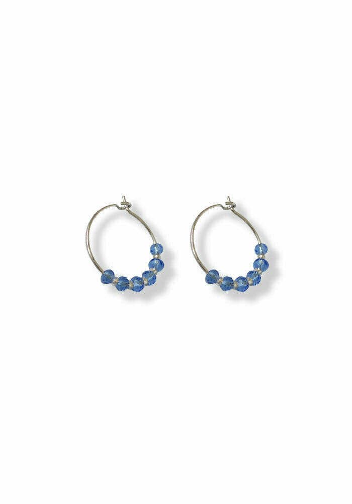 Mini Beads Sky Hoop | Silver