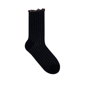 Women's Crew Sock | Sheer Ruffle