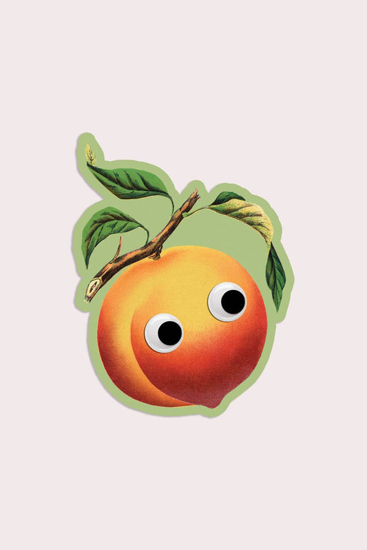 Vinyl Sticker | Googly Peach