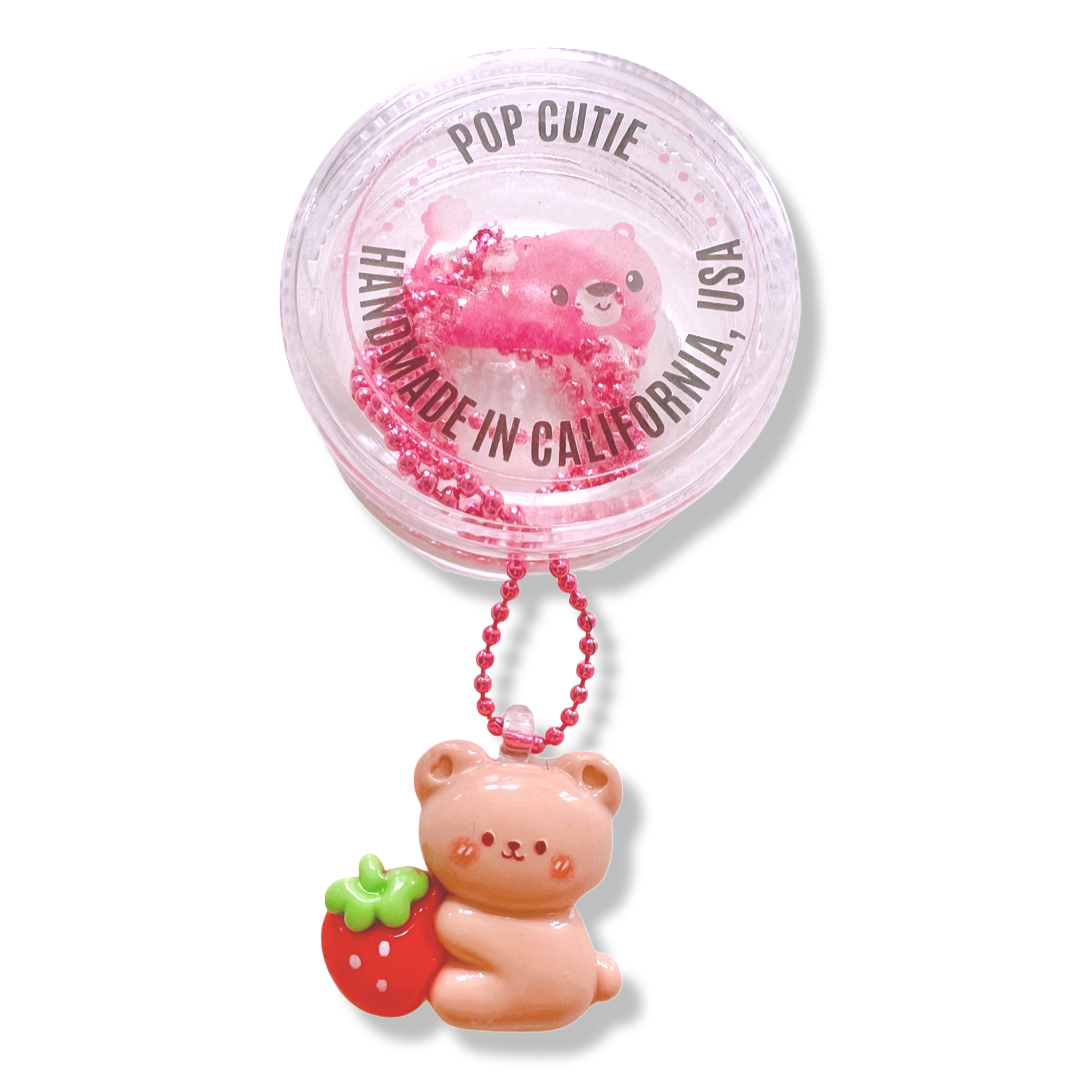 Strawberry Bear Necklace