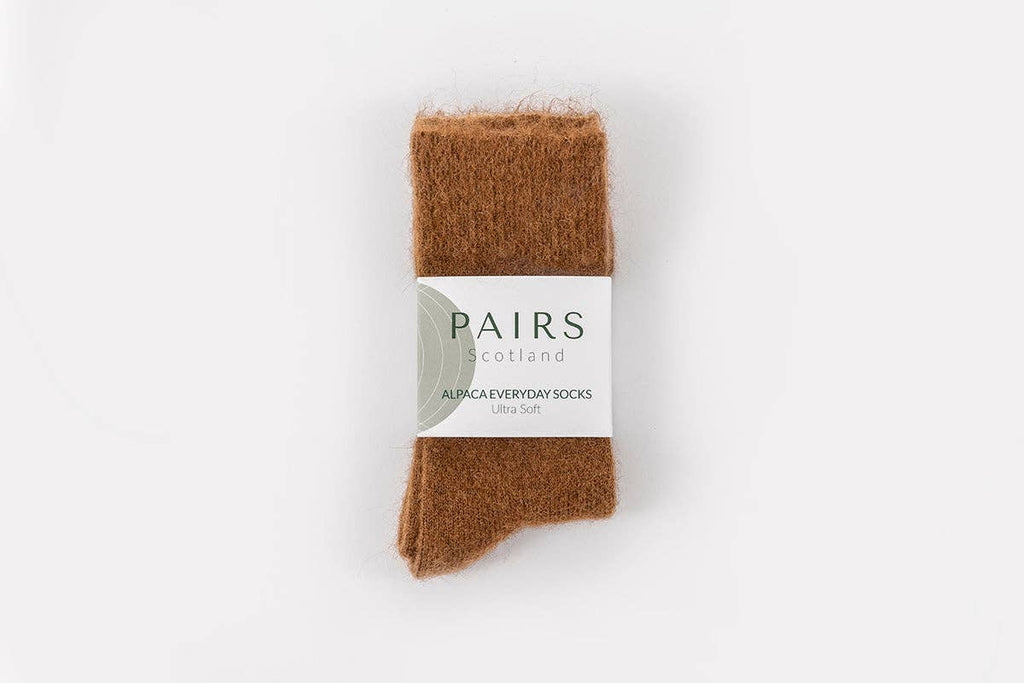 Ultra Soft Alpaca Socks | Brown