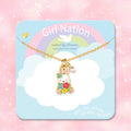 Sweet Petite Necklace | Easter Bunny and Blooms