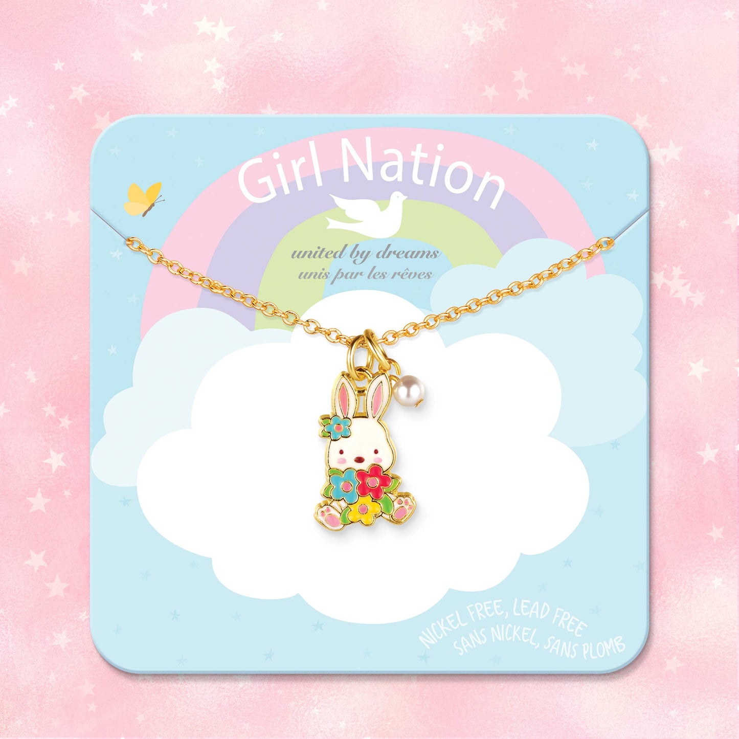 Sweet Petite Necklace | Easter Bunny and Blooms