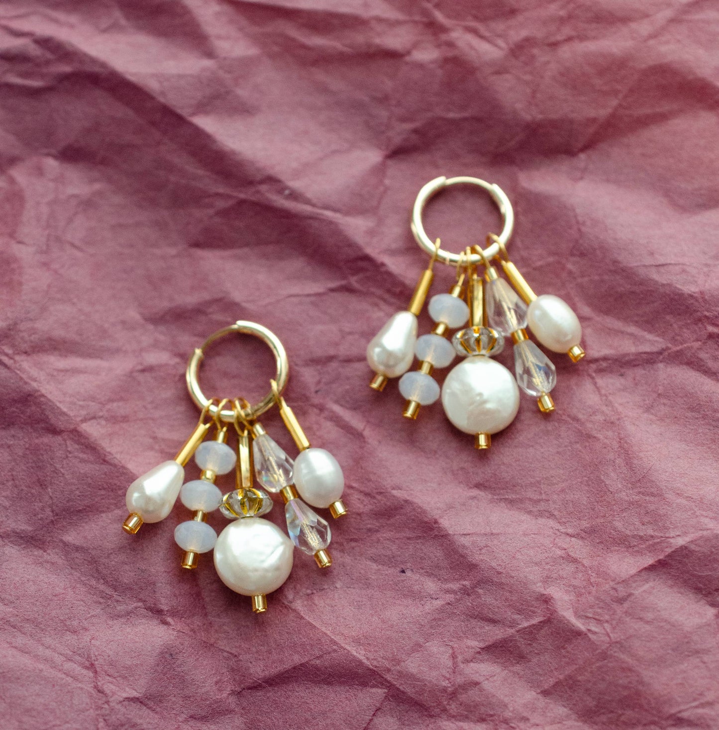 Riviera Pearl Dangle | Hoop Earrings