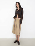 Striped Long-Sleeve Knit Cardigan | Two Colours