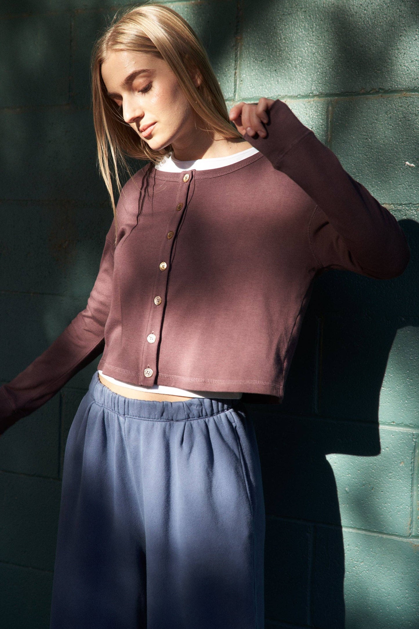 Hemp Boxy Cardigan | Espresso