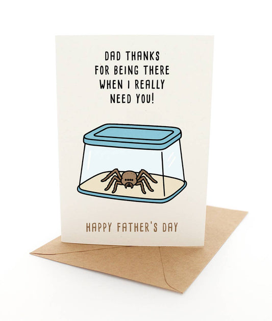 Father's Day Spider card