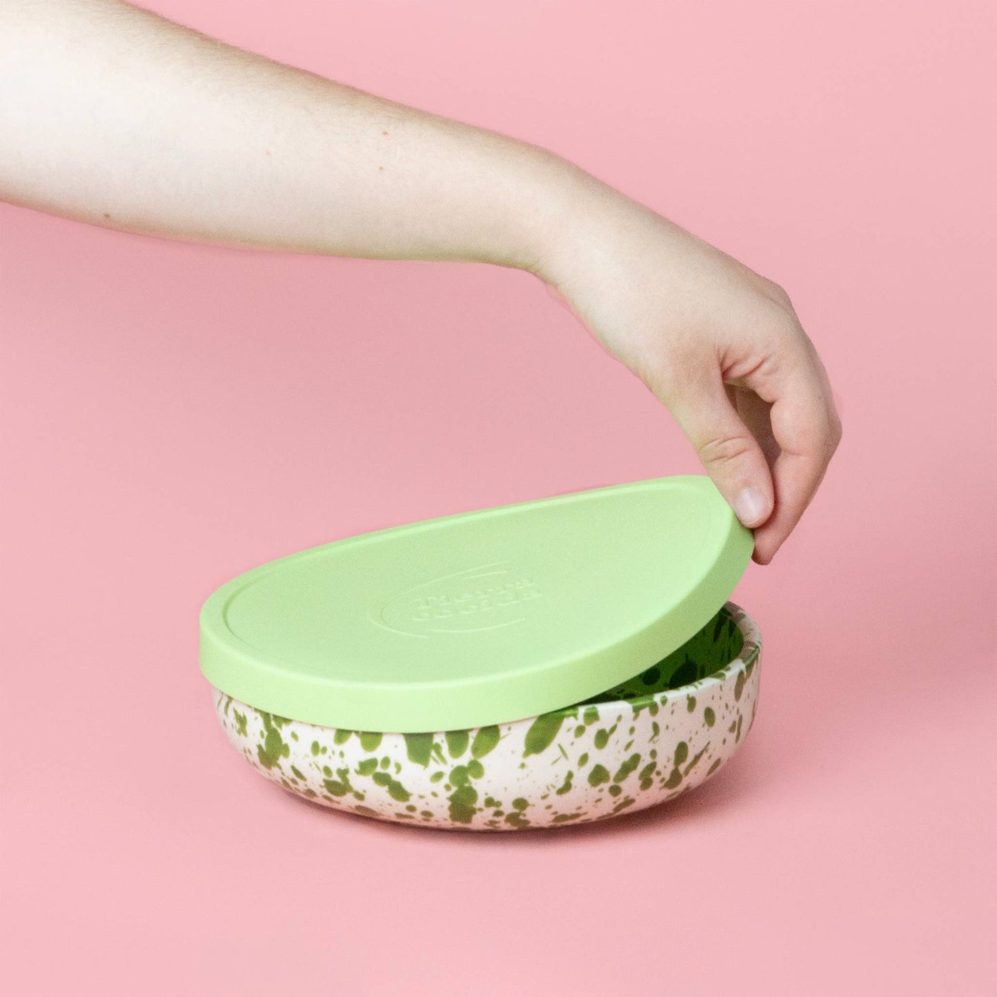 Large Pottery Grater Plate | Moss