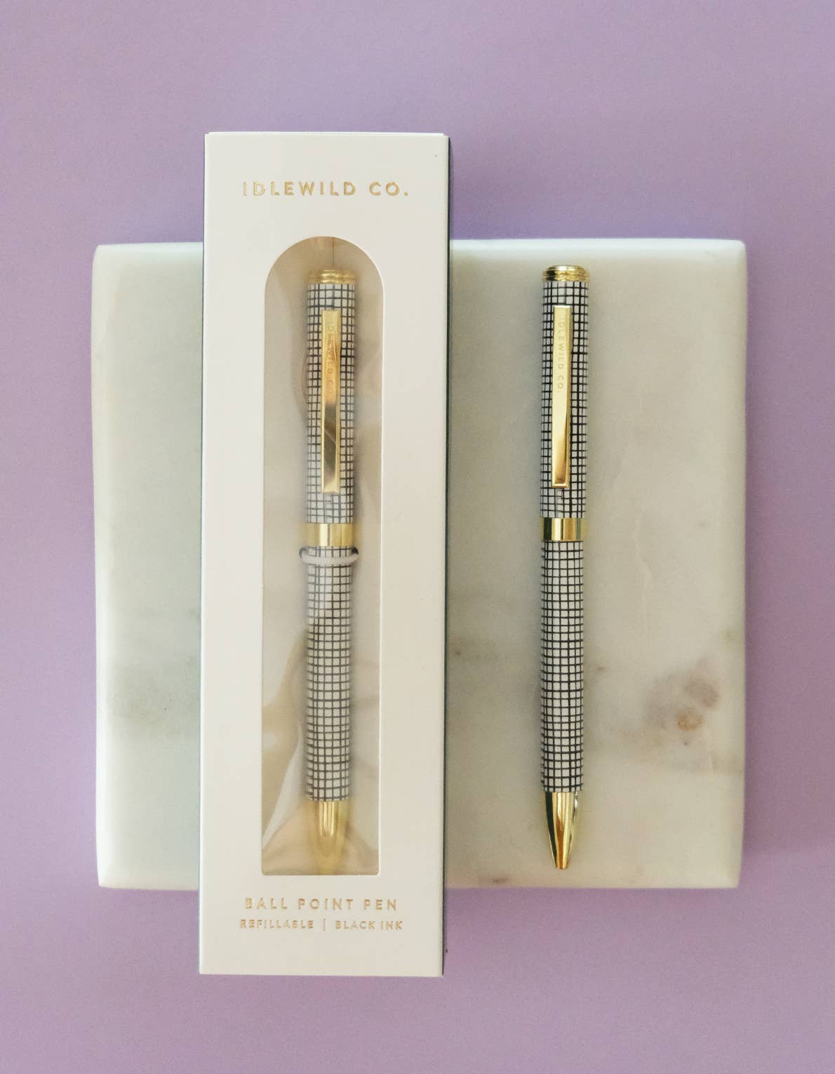 Grid Ballpoint Luxe Pen