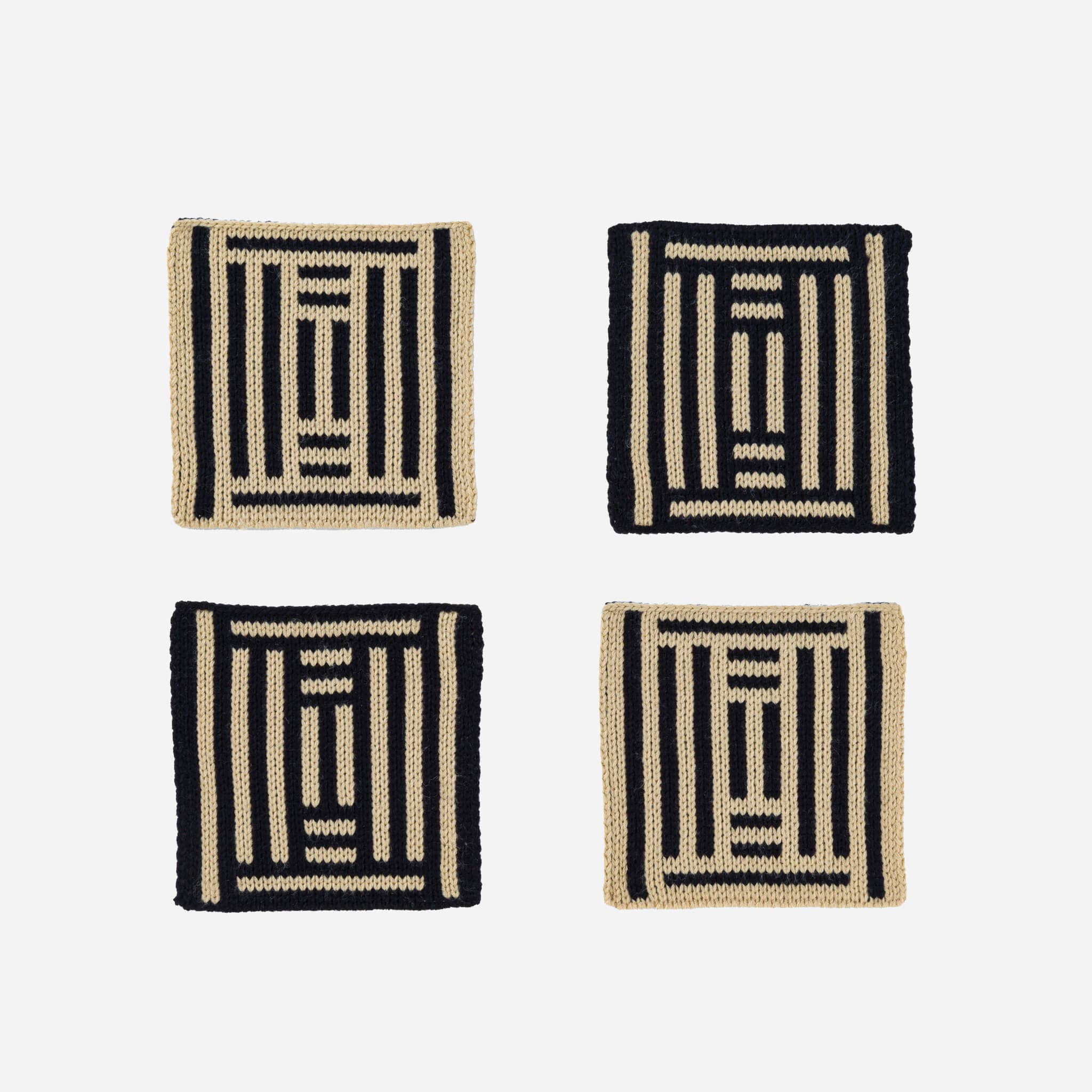 Columns Coaster Set | Black