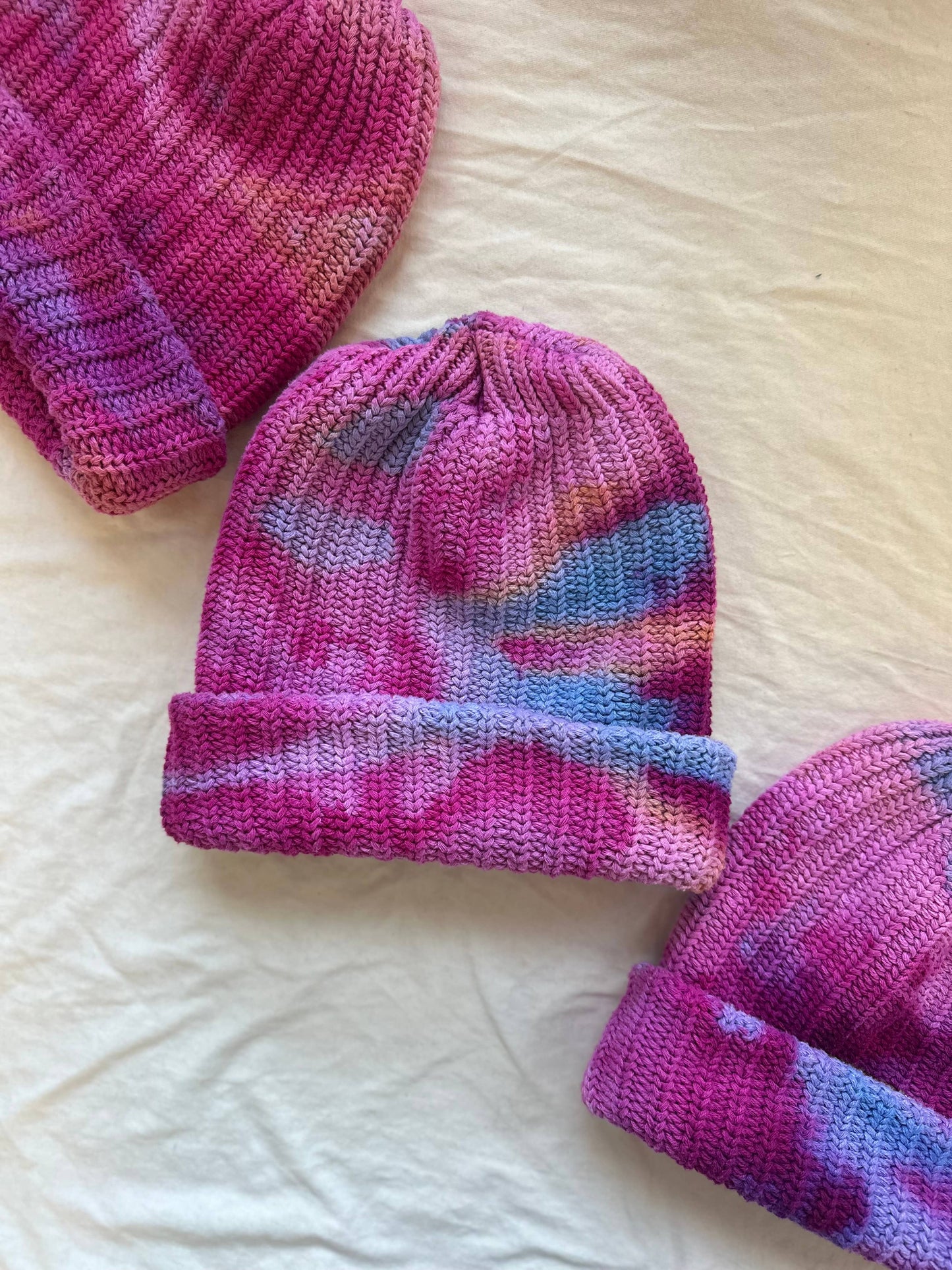 Hand Dyed Chunky Knit Beanie | Various Colours
